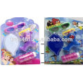 Wholesale Blue bubble gun with light,plastic bubble gun toys with two bottles bubble water